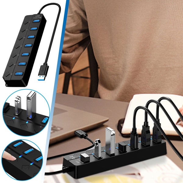 USB Hub ! 7-Port USB 3.0 Hub, Computer USB Splitter and Expander, Multi-Por Carousel 1