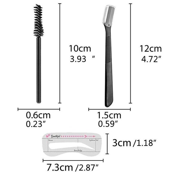 Eyebrow Stamp Eye Brow Shapeing Stencil Kit Carousel 11