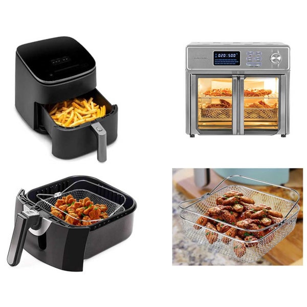 Air Fryer Basket ! Air Fryer Mesh Basket, Stainless Steel Food Fry Basket w Carousel 6