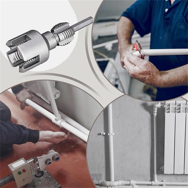 Pipe Thread Cutter,1/2 and 3/4 Inch Double End Tap for Pvc Ppr Water Pipes, Carousel 1
