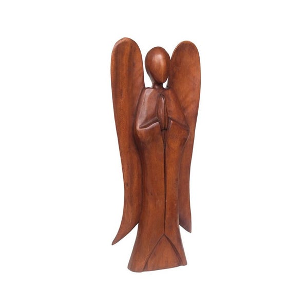 Something Different Angel Acacia Wood Statue Carousel 1