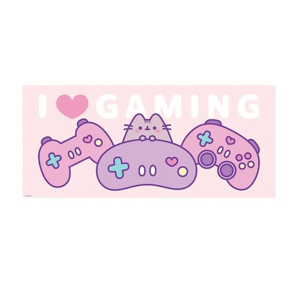 Pusheen I Love Gaming Desk Mat Carousel 1