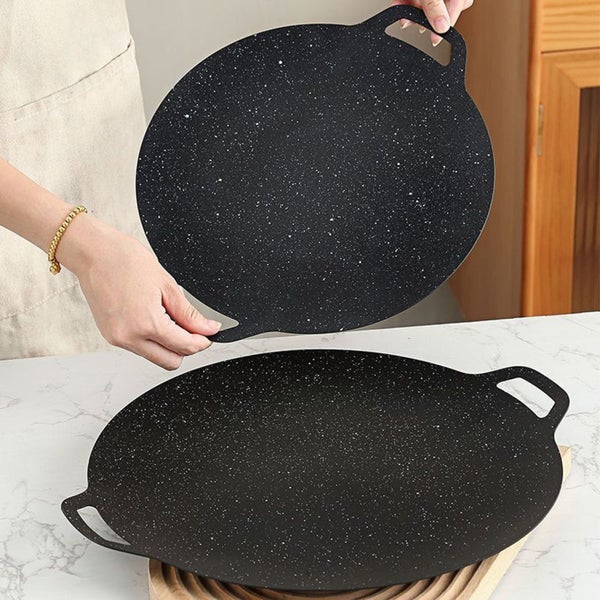 Non-Stick Grill Pan Korean BBQ Grill Pan, 28cm Non Stick Multi Griddle Pan Carousel 9