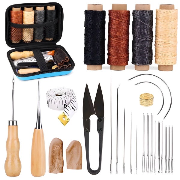 Leather Repair Sewing Kit with Tools for DIY Craft and Adults, Stitching, U Carousel 1