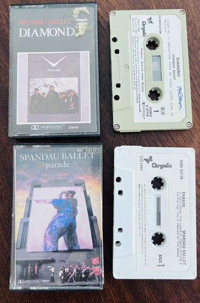 2 Spandau ballet - NZ cassettes - paper labels Carousel 1