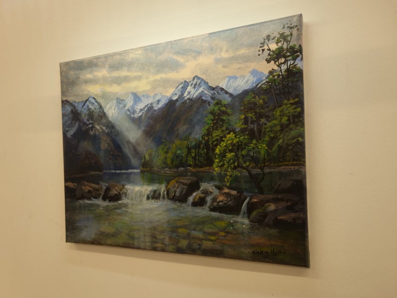 Rocky Stream Fiordland - Caley Hall - Original Painting Carousel 1
