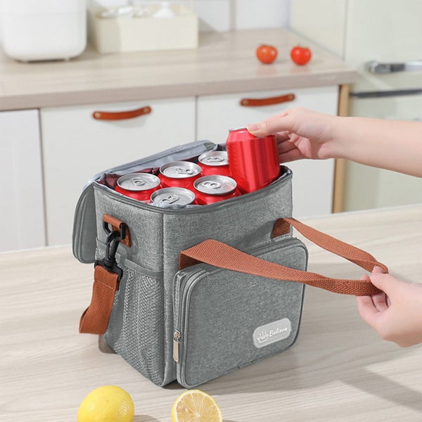 Insulated Lunch Bag with Shoulder Strap ¨C Large Capacity Oxford Fabric Picn Carousel 6