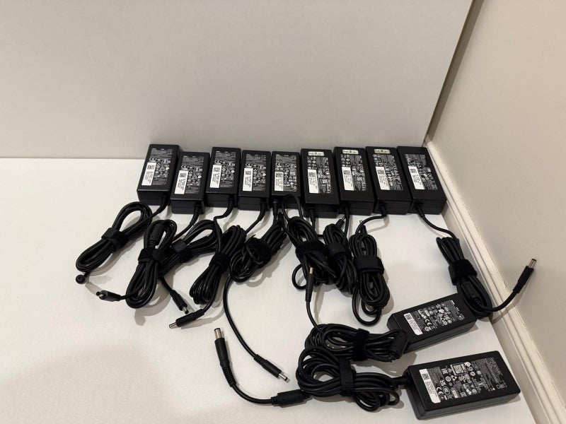 $1 Res Dell Laptop/Desktop Chargers – Bulk Lot (Used, Genuine Dell) Carousel 1
