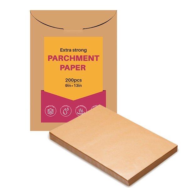 200Pcs Parchment Paper Sheets, 9x13 Inch Pre-Cut Parchment Paper For Baking Carousel 1