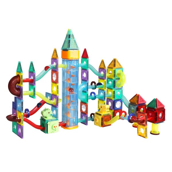 Kids Magnetic Tiles Blocks Dinosaur Carousel 1