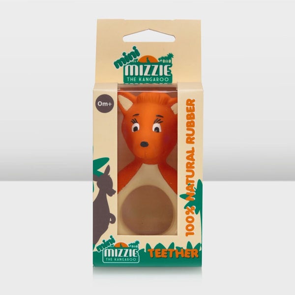 Mizzie The Kangaroo 10cm Natural Rubber Teething Teether Toy Newborn Babies 0m+ Carousel 8
