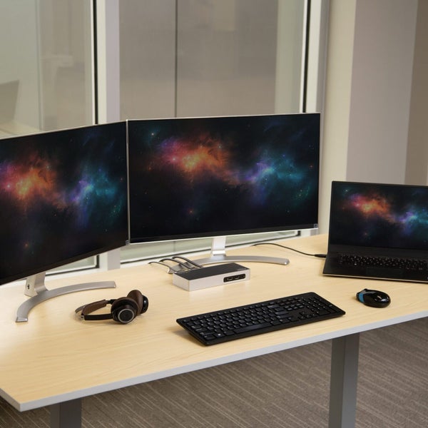 Star Tech Dual Monitor HDMI & DVI VGA GbE USB 3.0 Laptop Docking Station 5Gbps Carousel 6