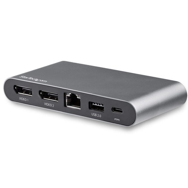 Star Tech USB-C to 4K Dual Display HDMI Adapter w 100W Power Dock for Laptop Carousel 1