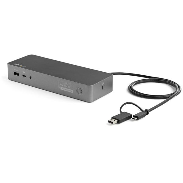 Star Tech 4K 60Hz Dual Monitor Hybrid USB C USB A Dock Station 100W for Laptop Carousel 1