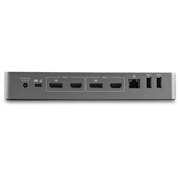 Star Tech 4K 60Hz Dual Monitor Hybrid USB C USB A Dock Station 100W for Laptop Carousel 6