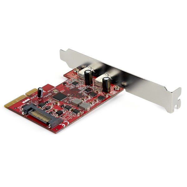 Star Tech Dual Port 10Gbps Speed USB-C 2 Ports PCI Express PC Expansion Card Carousel 2