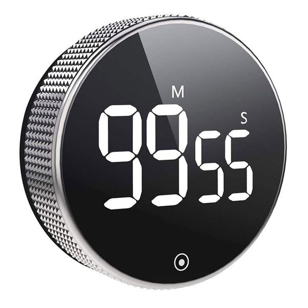 Sansai LED Digital Timer Alarm Brightness Volume Adjustable Sleep Cooking Black Carousel 1