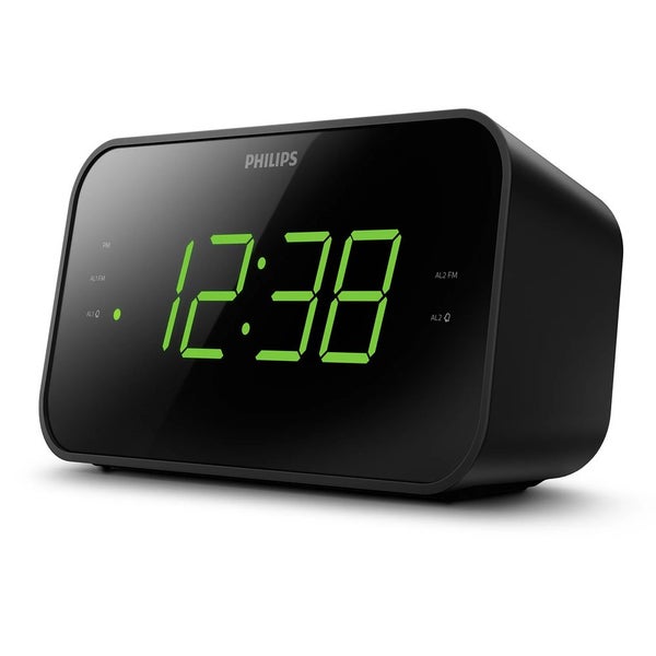 Philips 3000 Series 18cm Digital Clock FM Radio w Dual Alarm LED Display Black Carousel 2