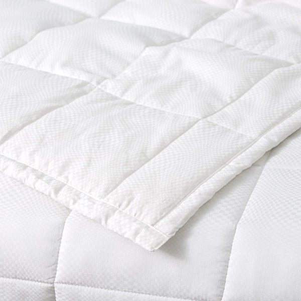 Ddecor Home Checks Queen Bed Comforter Set 500TC Cotton Jacquard Bedding White Carousel 3