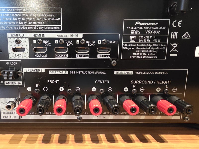 Pioneer VSX-832 AV Receiver + Remote & Mic Carousel 14