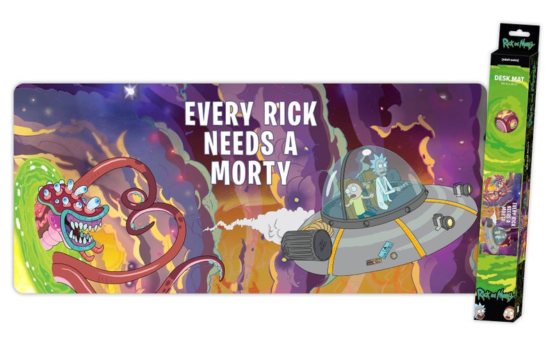 Rick and Morty Space Portal XXL Gaming Computer Desk Mat Carousel 1