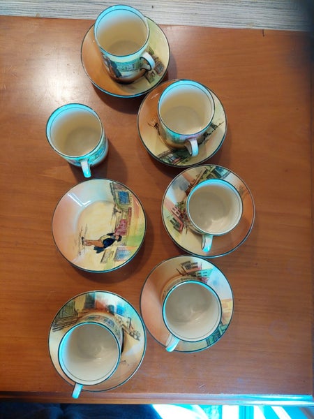 Royal Doulton “Dickens Ware” Six Cups and Six Saucers – England Carousel 2