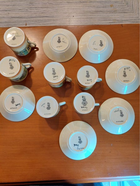 Royal Doulton “Dickens Ware” Six Cups and Six Saucers – England Carousel 3