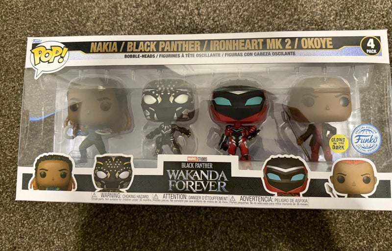 Black Panther 2: Wakanda Forever - Pop! Vinyl Figure 4-Pack (Marvel) Carousel 1
