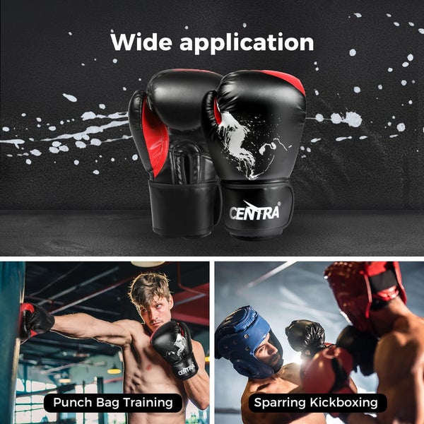 Centra Boxing Gloves PU Leather MmA Training Mitts Fight Punch Bag Sparring 8OZ Carousel 9