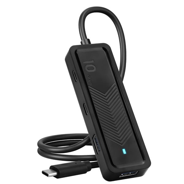 USB C Hub 6 in 1 Adapter with 2 USB 3.2 & 2 USB-C SD/TF Card Reader for Lap Carousel 1