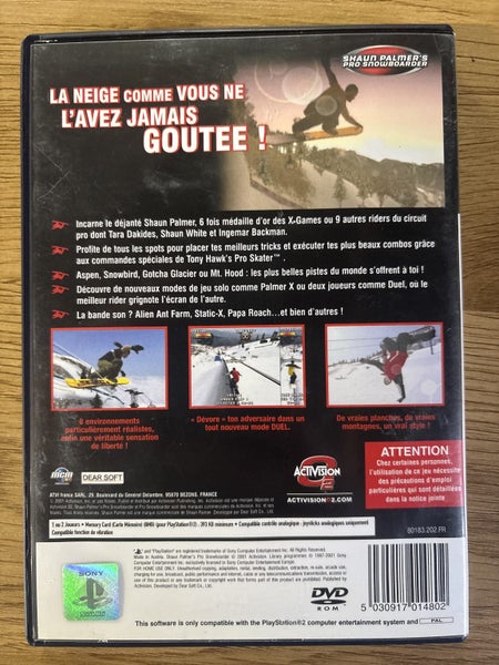 Shaun Palmer’s Pro Snowboarder (French Version complete) Carousel 3