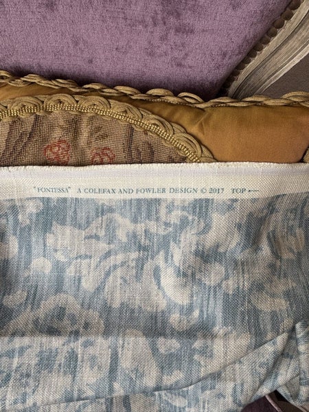 Colefax and Fowler fabric - Fontessa Blue Carousel 2