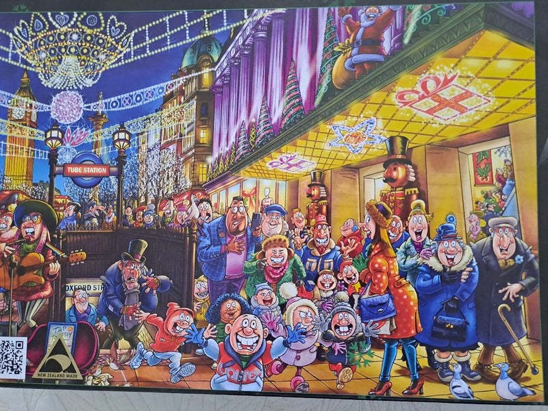 WASGIJ #20 1000 Piece Puzzle - Spirits of Christmas, Christmas Edition Carousel 1