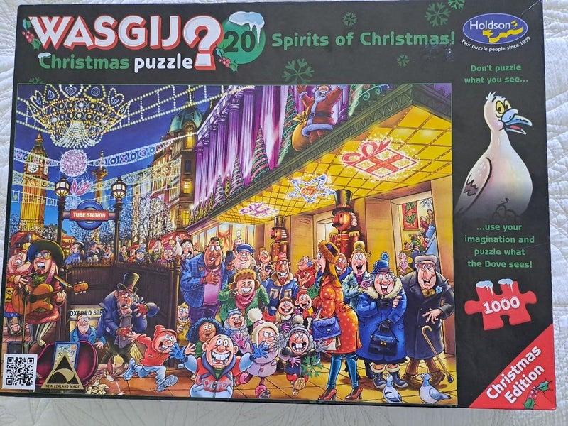WASGIJ #20 1000 Piece Puzzle - Spirits of Christmas, Christmas Edition Carousel 2