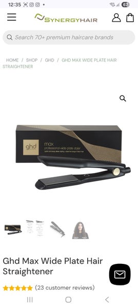 GHD Max Wide straighteners - almost new Carousel 1