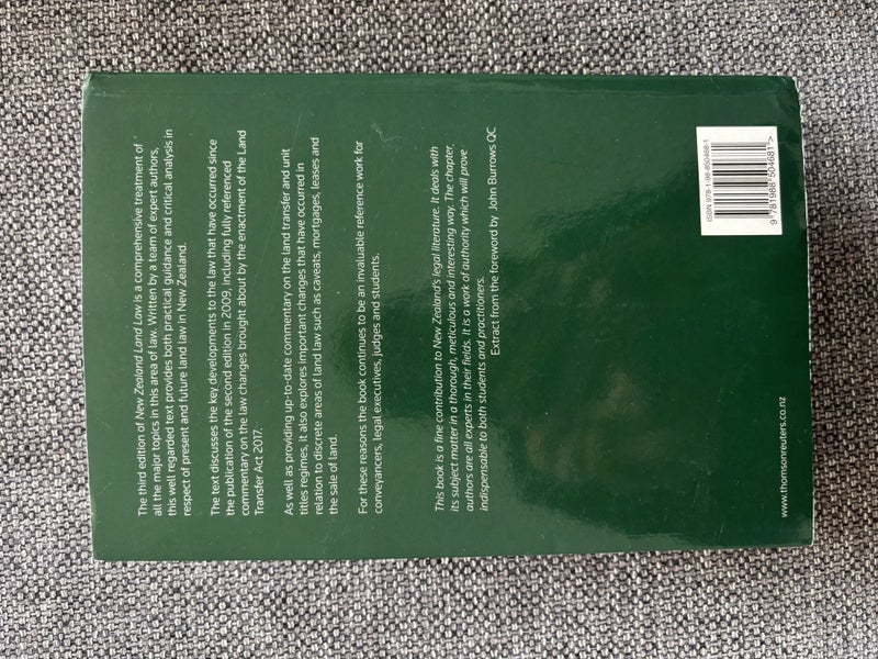 NZ Land Law 3rd edition Carousel 2