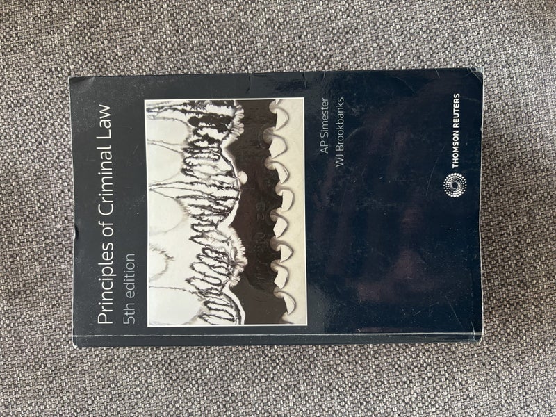 Principles of Criminal Law 5th edition Carousel 1