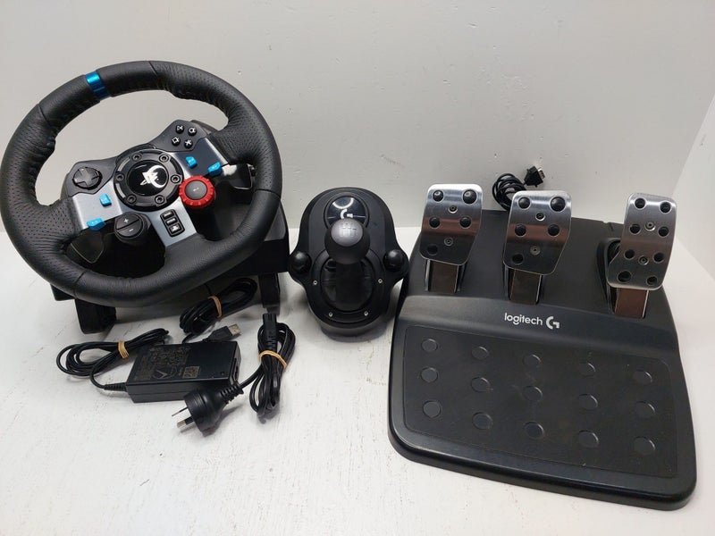 LOGITECH G29 Driving Force Racing Wheel (PS4/PS5/PC Version) + Gear shifter Carousel 1