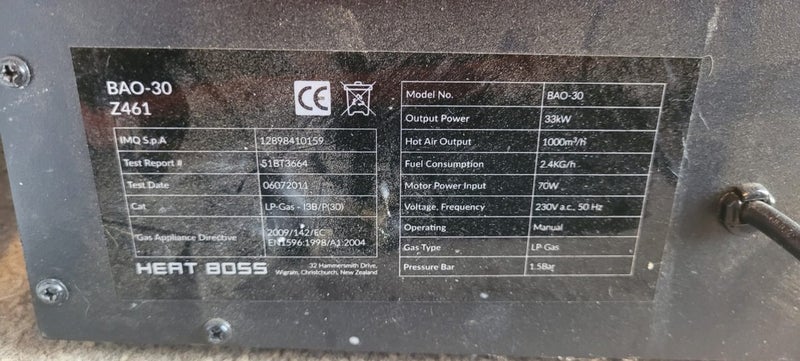 HEAT BOSS LPG heater Carousel 4