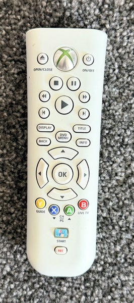 Old Genuine Microsoft XBOX 360 Office Media Remote Control Carousel 1