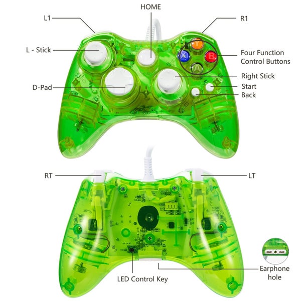 Afterglow USB Wired Controller Gamepad for Microsoft Xbox 360 Console PC Wi Carousel 2