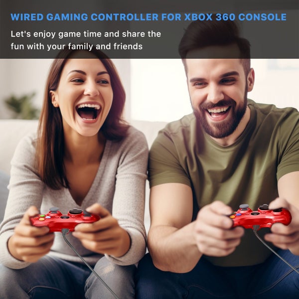 Wired Xbox 360 Controller Gamepad Joystick Compatible with Xbox 360 /PC/ Wi Carousel 8