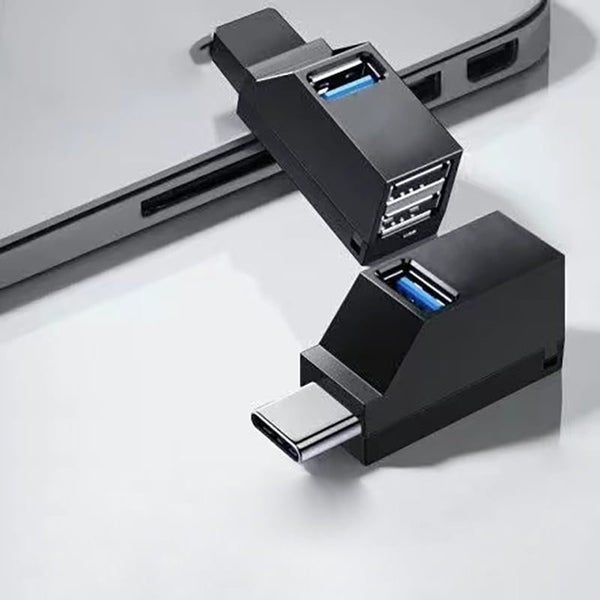 Whistle-shaped Type-C hub with USB 3.0 and 2.0 outputs, USB cable splitter, Carousel 8