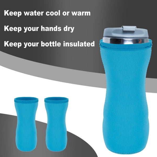 2Pcs Water Bottle Sleeve Neoprene Water Bottle Cover Insulated Beverage Bot Carousel 2