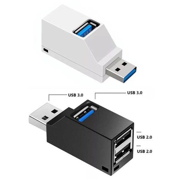 USB 3.0 2.0 Hub Splitter 3 Port Adapter Mini Extender Box for PC Laptop Mac Carousel 2