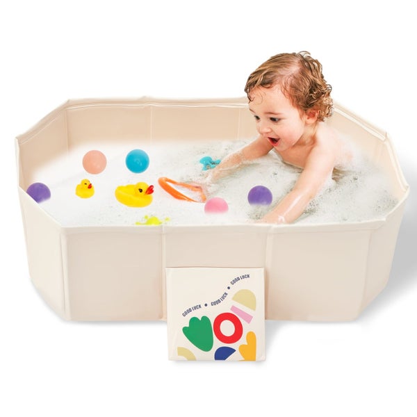 PVC Foldable Baby Bath for Kid Pet Space Saving Toddler Infant Bathtub Stur Carousel 10
