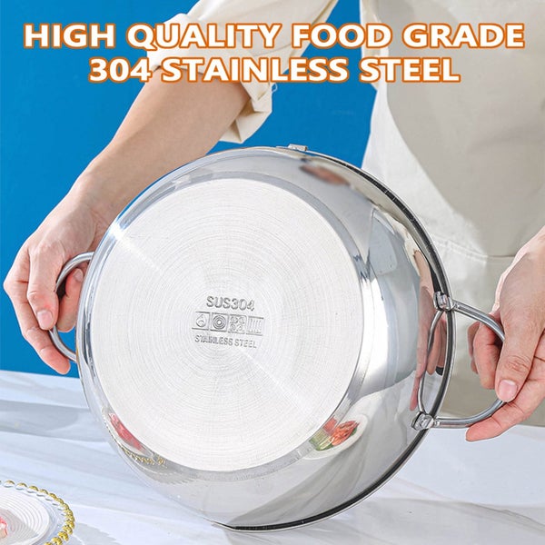 Deep Fryer Pot, 2.2L Stainless Steel Deep Frying Pot with with Strainer Bas Carousel 9