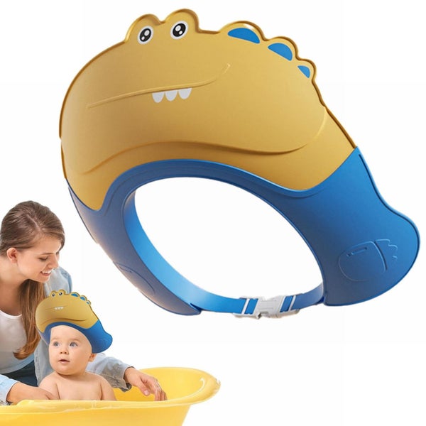 Bathroom Products Cap Shampoo Cap Baby Cartoon Shower Cap Shield Soft Adjus Carousel 1
