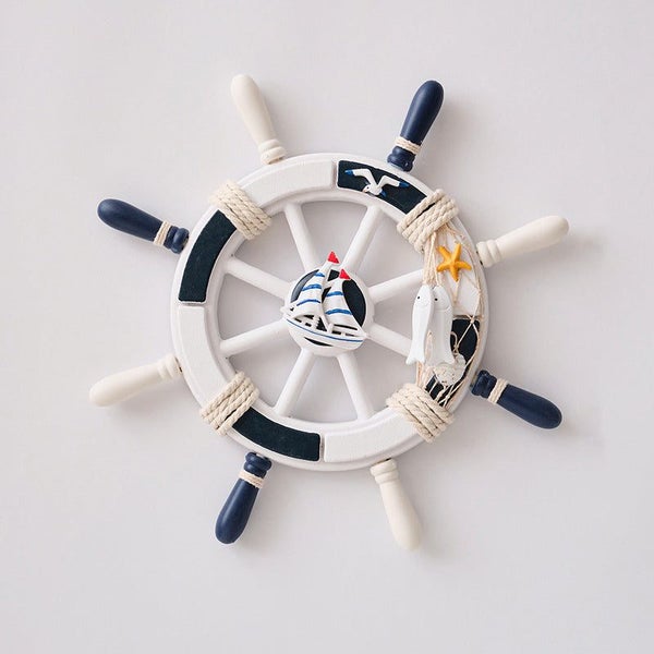 Elosung Nautical Rudder Wall Decor 34Cm Coastal Home Accent (Sailboat Rudder) Carousel 1
