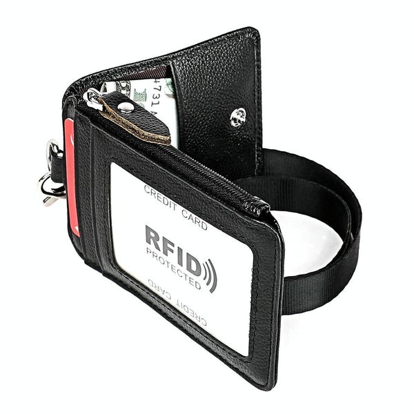 Parallel Deals Rfid-Blocking Leather Card Holder Antimagnetic Carousel 1